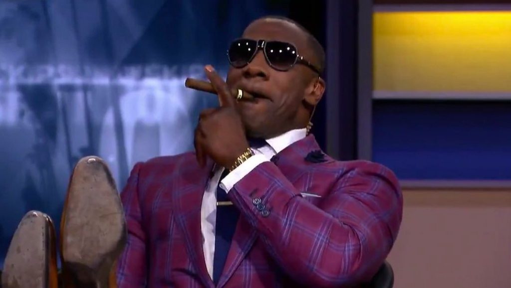 Shannon Sharpe on a TV show